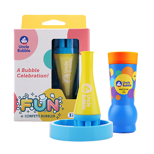 Uncle Bubble Fun Confetti Bubbler -special design pipe blower UB140